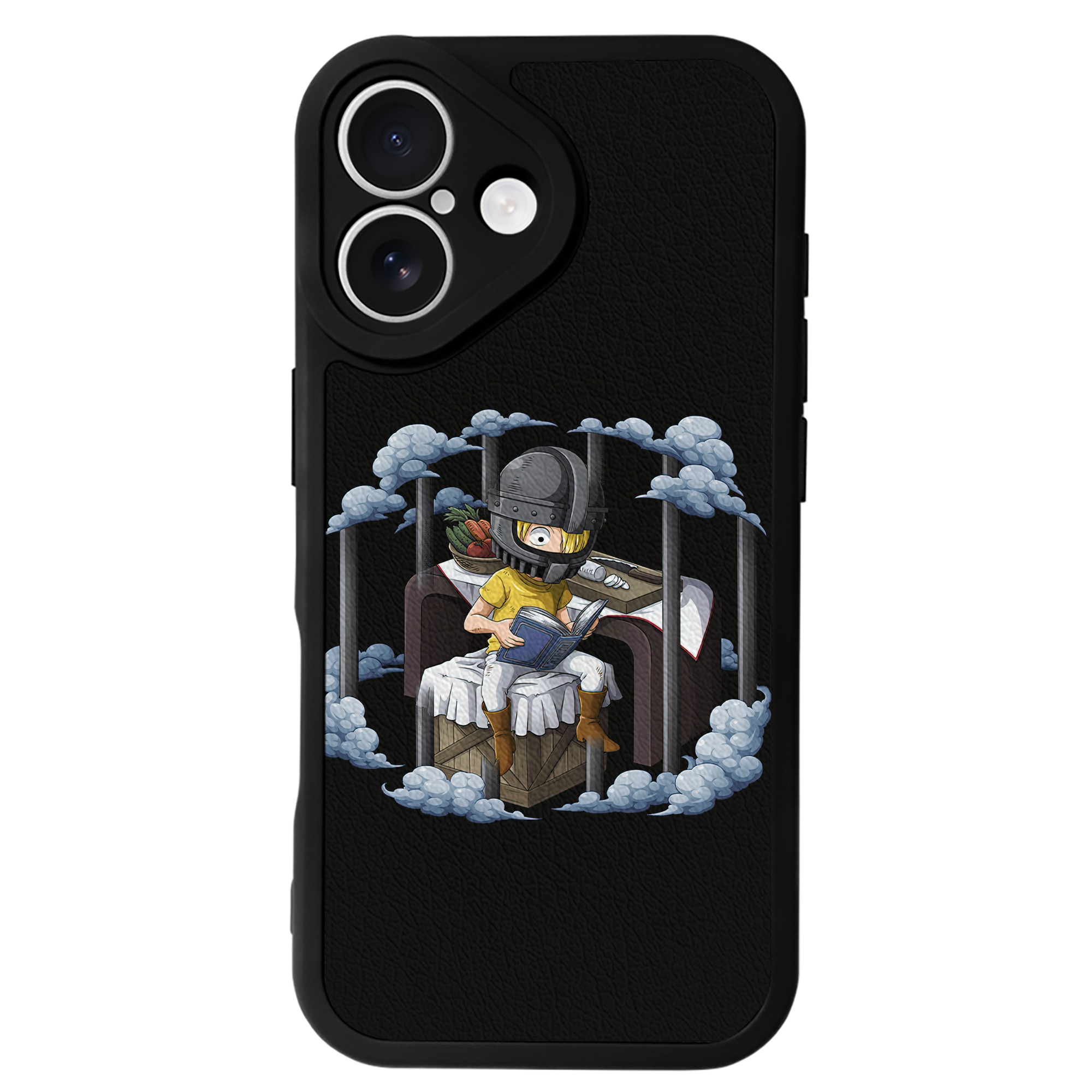 （画像用） ワンピース サンジ ONE PIECE Sanji 【iPhone 16シリーズ対応】シリコンスマホケース（レザー調） 材質：シリコン